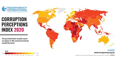 CPI 2020 overview: Middle East & Asia